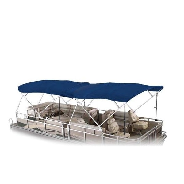 Eevelle Summerset Premium Bimini Top Kit w/ Hardware and Frame - Height 54in SS-544B96DBL-NVY - main